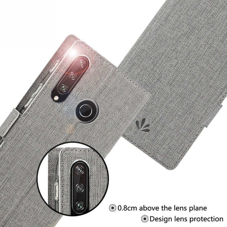 For Huawei Y7p / P40 lite E ViLi Side Button Magnetic Suction Type Shockproof TPU + PU Horizontal Flip Protective Case with Card Slot & Holder & Wallet
