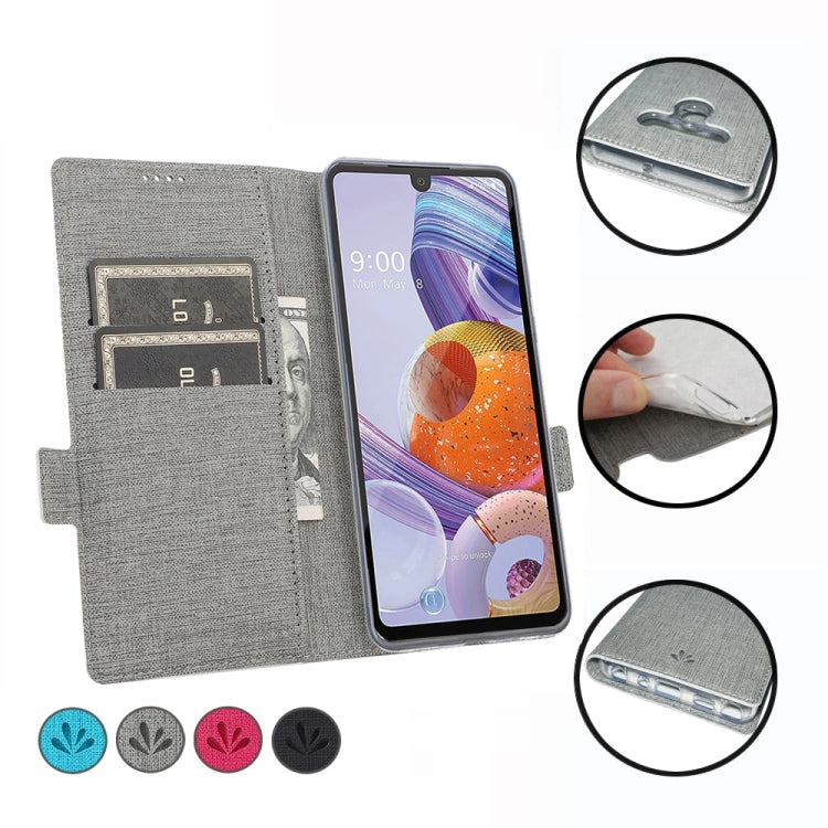 For LG Stylo 6 ViLi Side Button Magnetic Suction Type Shockproof TPU + PU Horizontal Flip Protective Case with Card Slot & Holder & Wallet