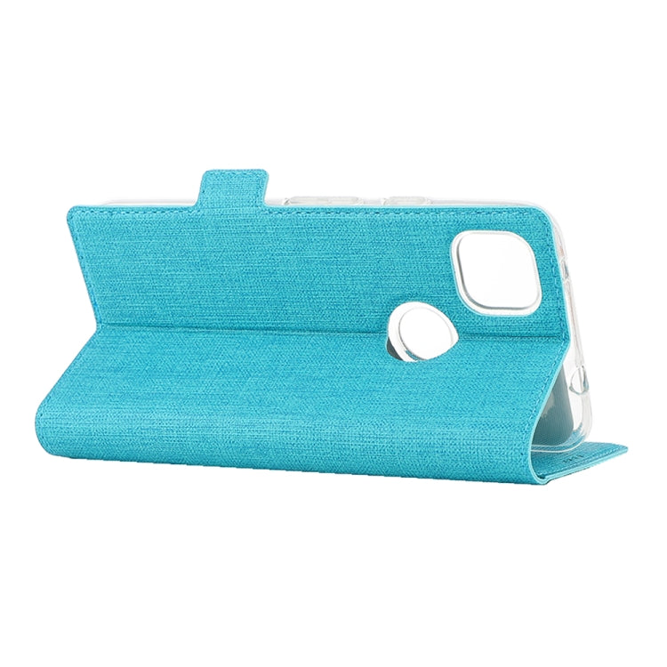 For Google Pixel 4a ViLi Side Button Magnetic Suction Type Shockproof TPU + PU Horizontal Flip Protective Case with Card Slot & Holder & Wallet