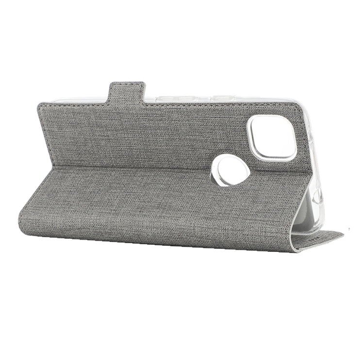 For Google Pixel 4a ViLi Side Button Magnetic Suction Type Shockproof TPU + PU Horizontal Flip Protective Case with Card Slot & Holder & Wallet