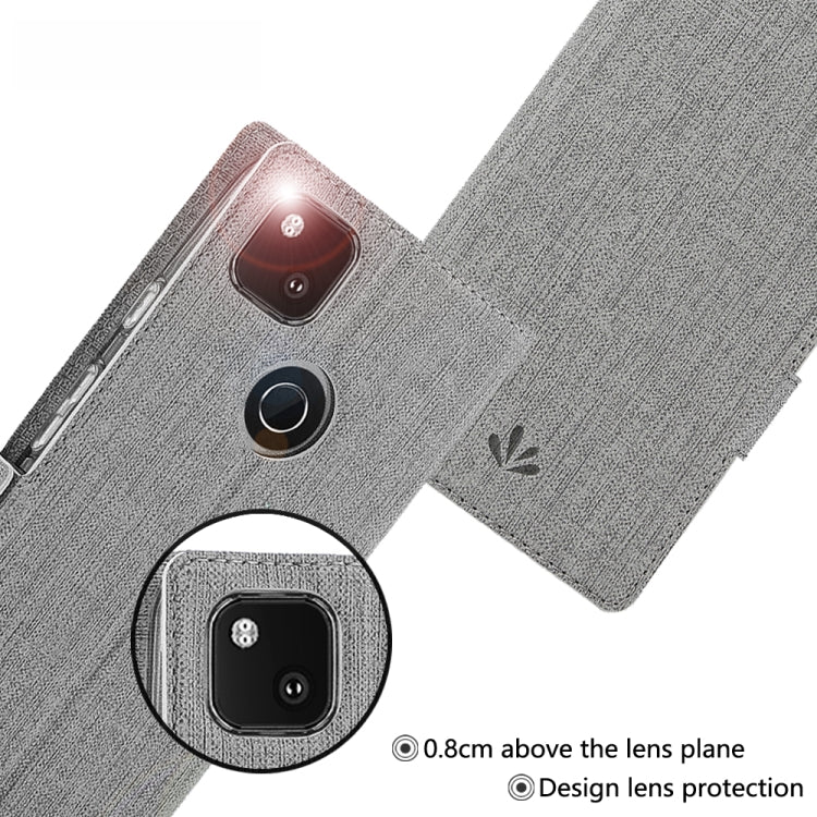 For Google Pixel 4a ViLi Side Button Magnetic Suction Type Shockproof TPU + PU Horizontal Flip Protective Case with Card Slot & Holder & Wallet