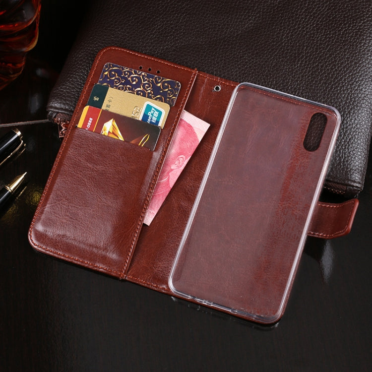 For TP-Link Neffos C9s idewei Crazy Horse Texture Horizontal Flip Leather Case with Holder & Card Slots & Wallet
