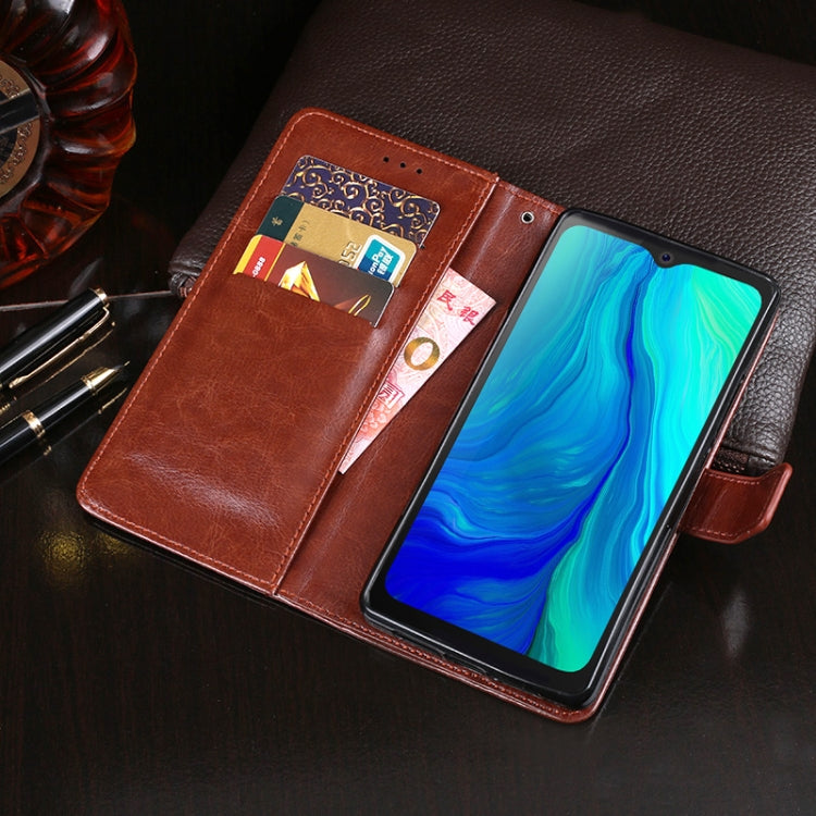 For Blackview BV9100 idewei Crazy Horse Texture Horizontal Flip Leather Case with Holder & Card Slots & Wallet