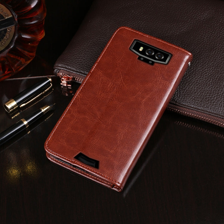 For Blackview BV9100 idewei Crazy Horse Texture Horizontal Flip Leather Case with Holder & Card Slots & Wallet