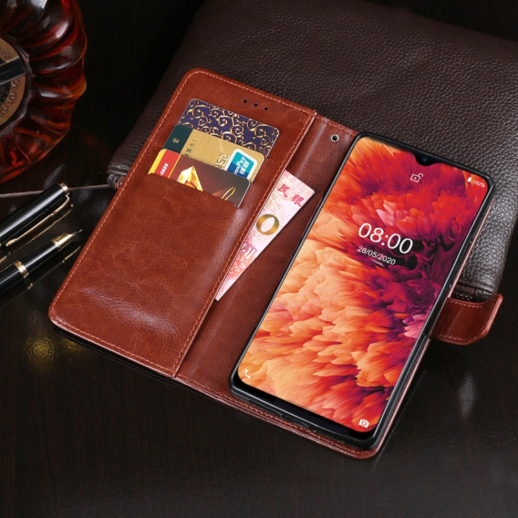 For Ulefone Note 8P idewei Crazy Horse Texture Horizontal Flip Leather Case with Holder & Card Slots & Wallet