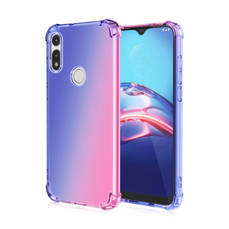 For Motorola Moto E(2020) Four-Corner Airbag Shockproof Gradient Color TPU Protective Case