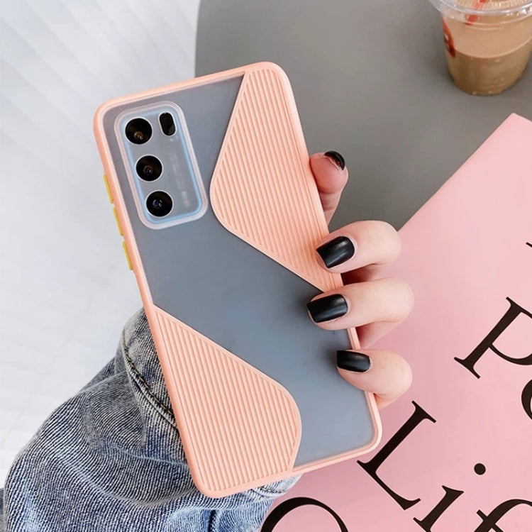 For Huawei P40 Contrast Color Stitching TPU Protective Case