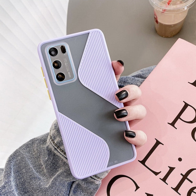 For Huawei P40 Contrast Color Stitching TPU Protective Case