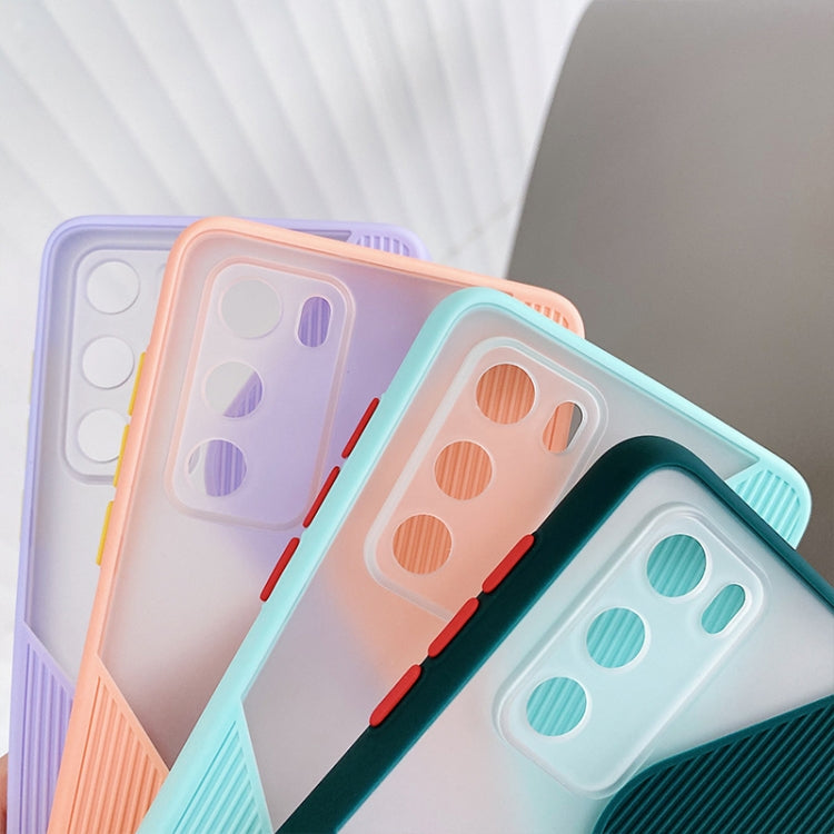 For Huawei P40 Contrast Color Stitching TPU Protective Case