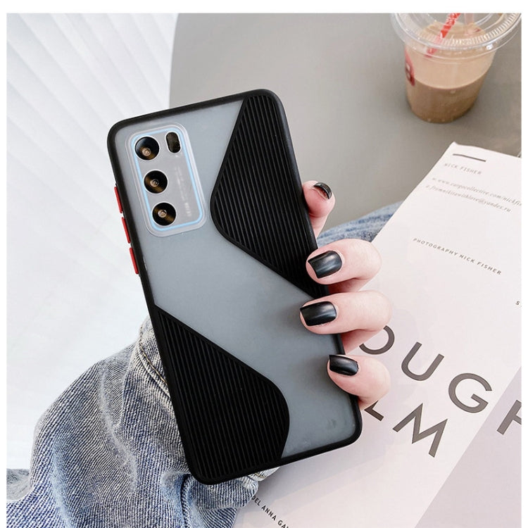 For Huawei P40 Contrast Color Stitching TPU Protective Case