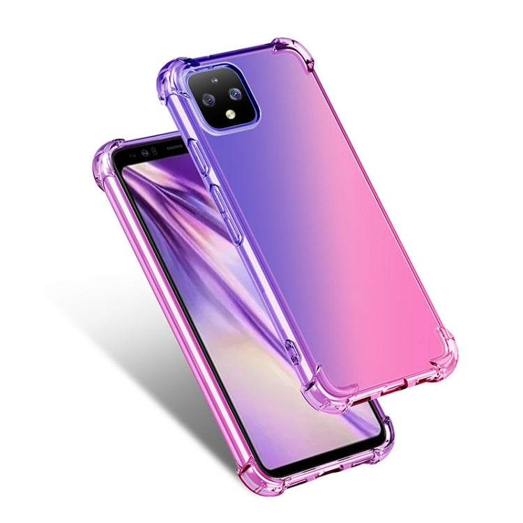 For Google Pixel 4XL Four-Corner Airbag Shockproof Gradient Color TPU Protective Case