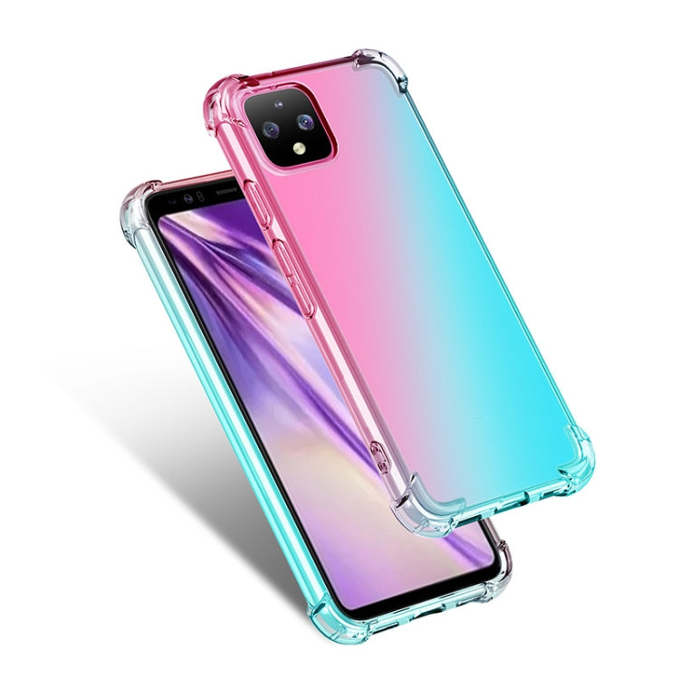 For Google Pixel 4XL Four-Corner Airbag Shockproof Gradient Color TPU Protective Case