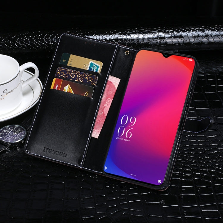 For DOOGEE X95 idewei Crocodile Texture Horizontal Flip Leather Case with Holder & Card Slots & Wallet