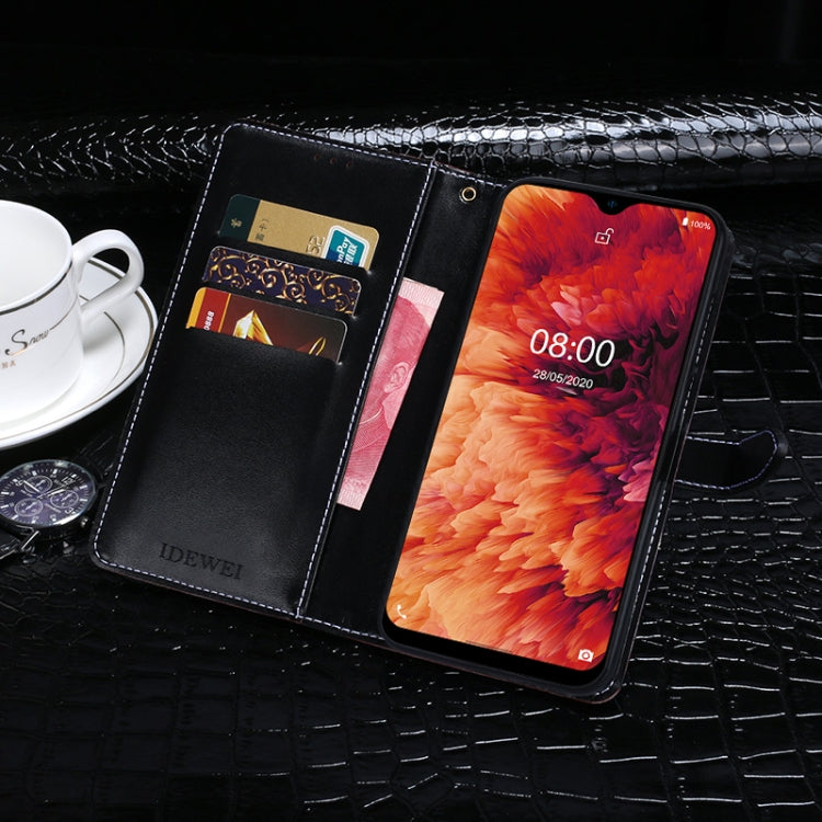 For Ulefone Note 8P idewei Crocodile Texture Horizontal Flip Leather Case with Holder & Card Slots & Wallet