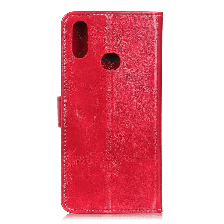 For Vodafone Smart V11 Retro Crazy Horse Texture Horizontal Flip Leather Case with Holder & Card Slots & Photo Frame & Wallet
