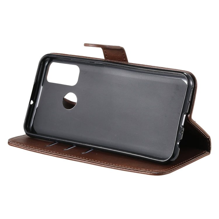 For Huawei P smart 2020 Fashion Calf Texture Zipper Horizontal Flip Leather Case with Stand & Card Slots & Wallet Function