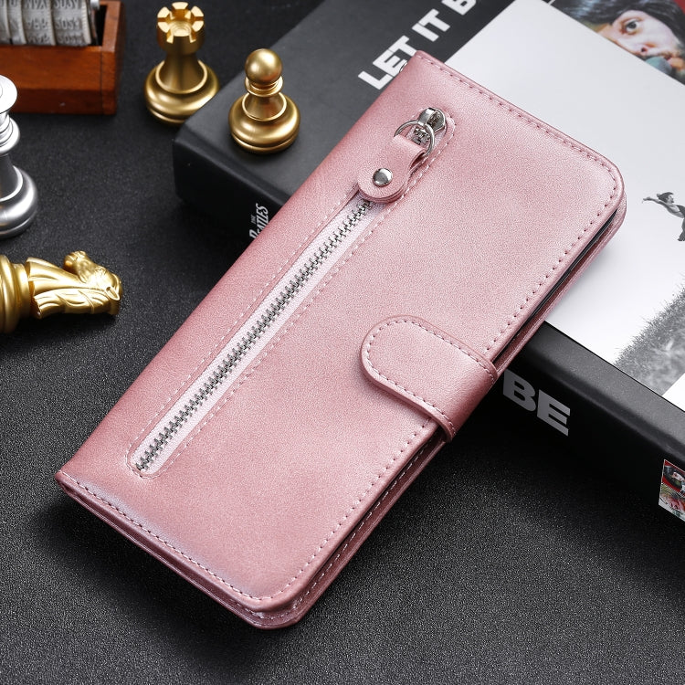 For Huawei P smart 2020 Fashion Calf Texture Zipper Horizontal Flip Leather Case with Stand & Card Slots & Wallet Function