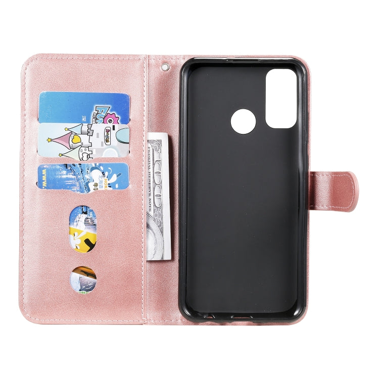 For Huawei P smart 2020 Fashion Calf Texture Zipper Horizontal Flip Leather Case with Stand & Card Slots & Wallet Function