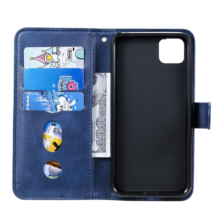 For Huawei Y5p Fashion Calf Texture Zipper Horizontal Flip Leather Case with Stand & Card Slots & Wallet Function