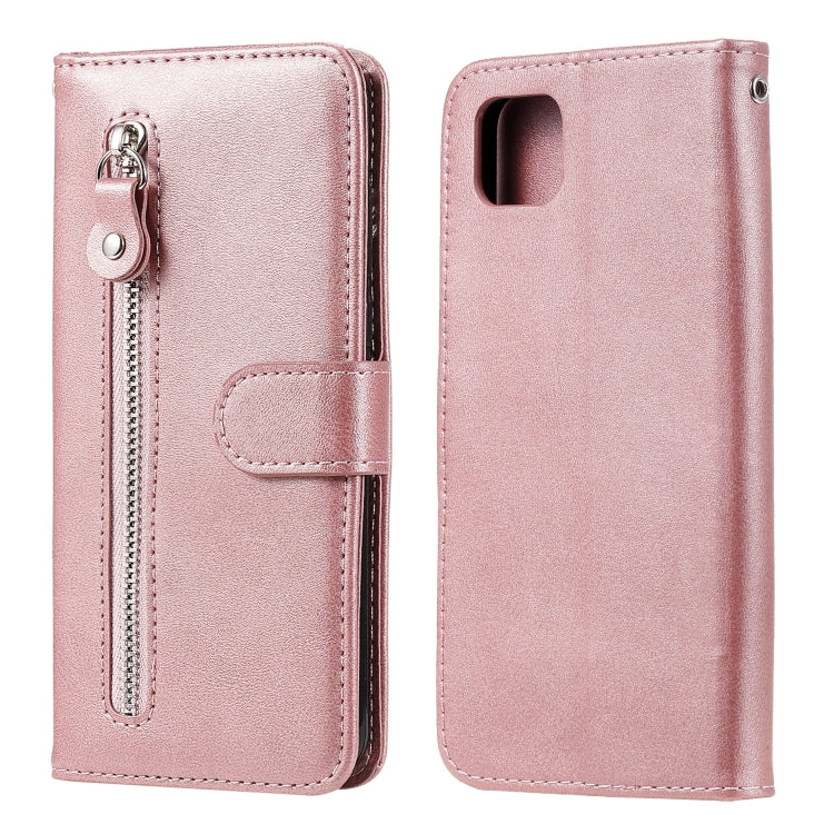 For Huawei Y5p Fashion Calf Texture Zipper Horizontal Flip Leather Case with Stand & Card Slots & Wallet Function