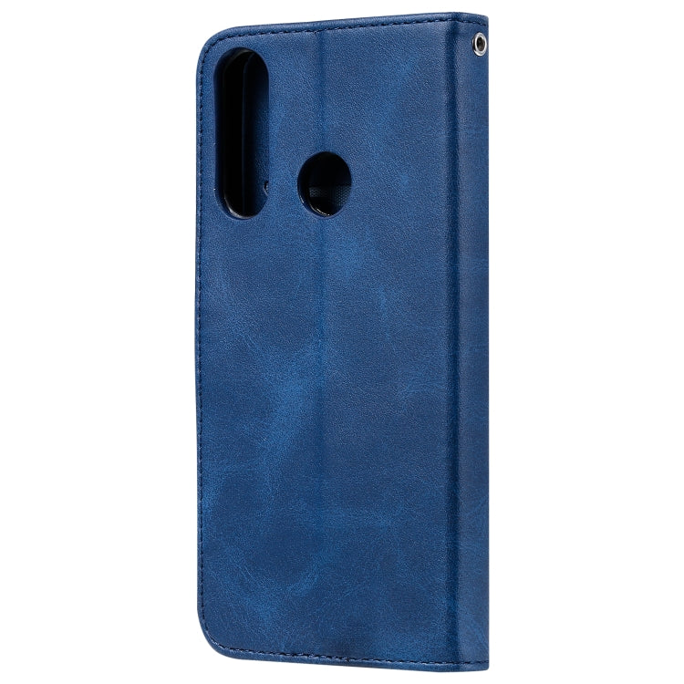 For Huawei Y6p Fashion Calf Texture Zipper Horizontal Flip Leather Case with Stand & Card Slots & Wallet Function