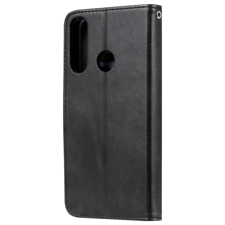 For Huawei Y6p Fashion Calf Texture Zipper Horizontal Flip Leather Case with Stand & Card Slots & Wallet Function