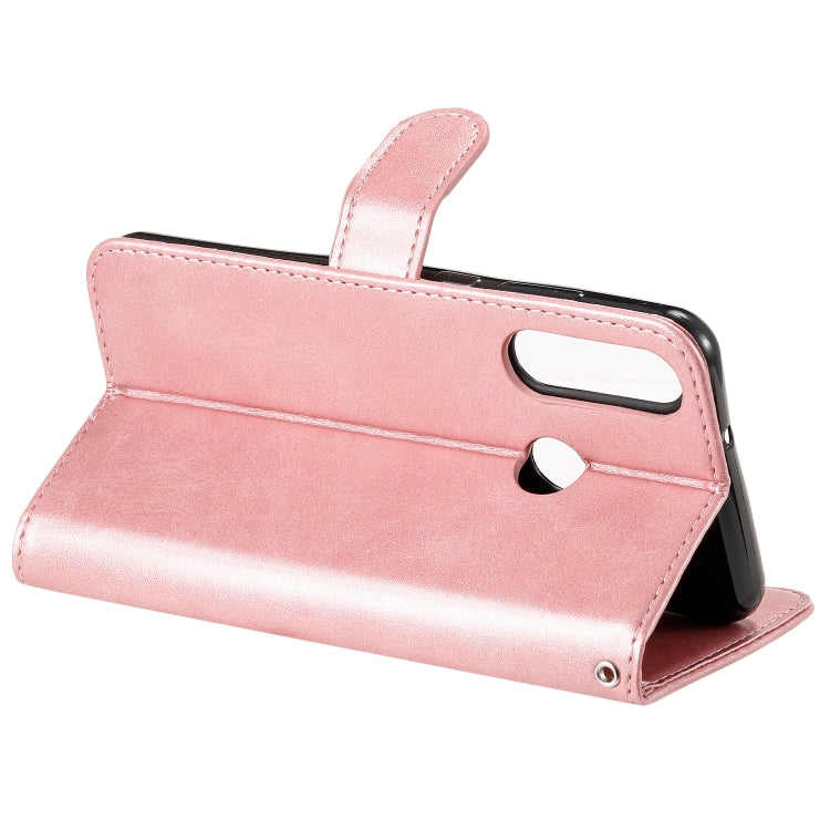 For Huawei Y6p Fashion Calf Texture Zipper Horizontal Flip Leather Case with Stand & Card Slots & Wallet Function