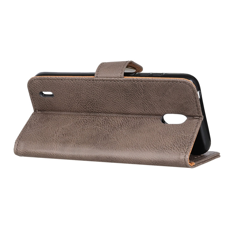 For Nokia C2 Cowhide Texture PU + TPU Horizontal Flip Leather Case with Holder & Card Slots & Wallet