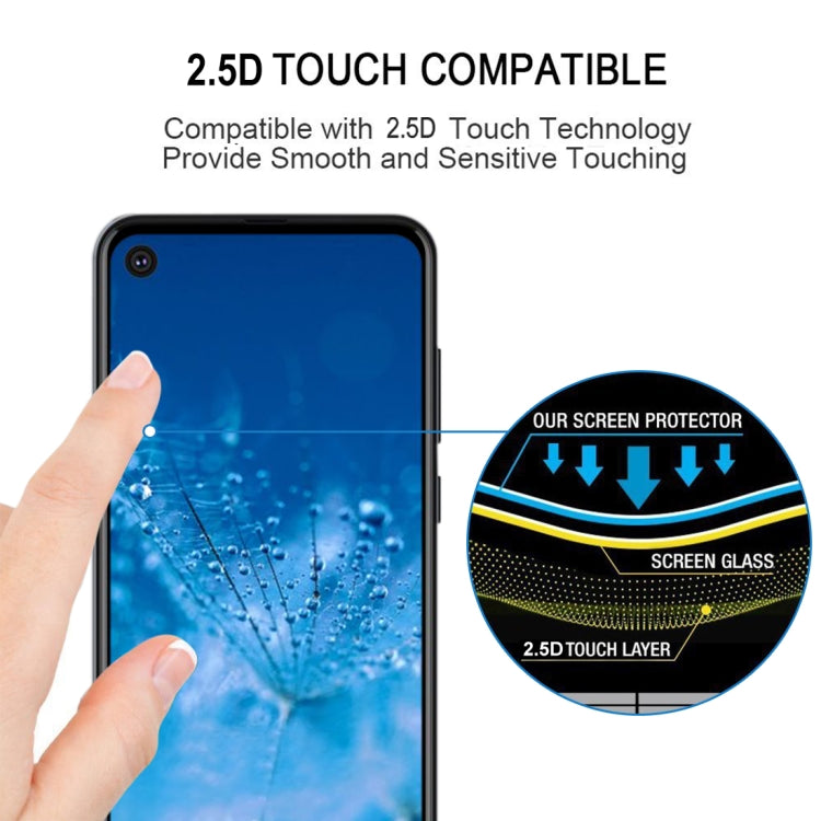 For Motorola Moto P40 Power Full Glue Full Screen Tempered Glass Film