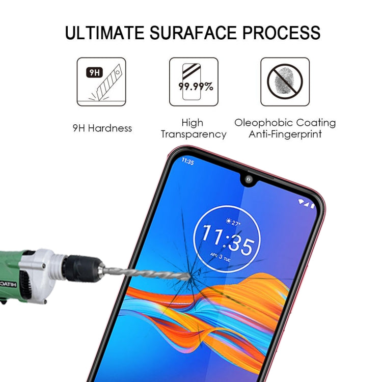 For Motorola Moto E6 Plus Full Glue Full Screen Tempered Glass Film