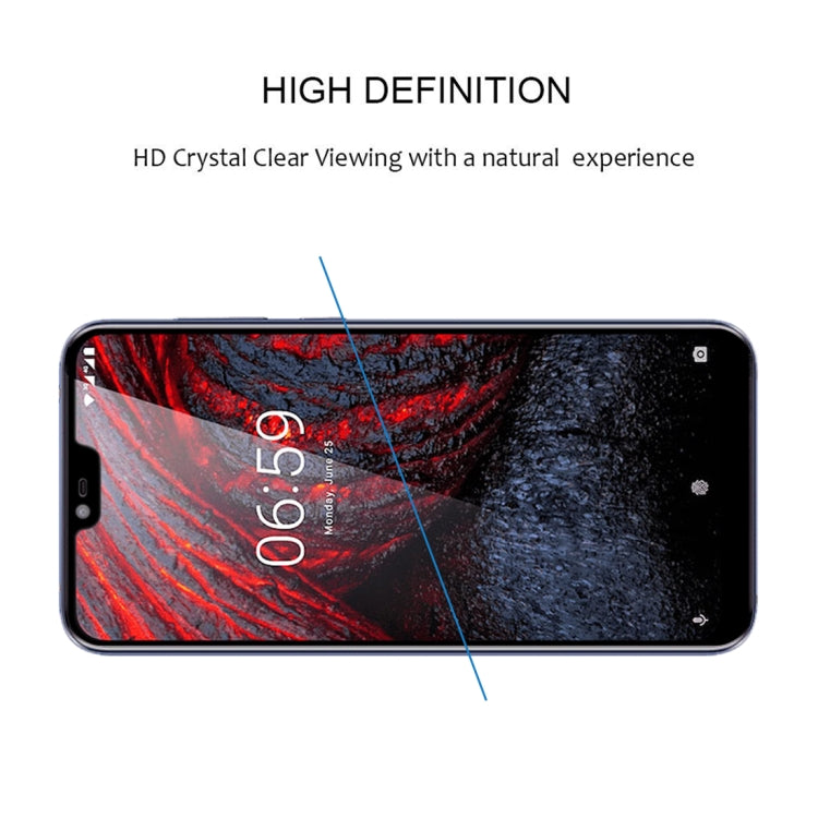 For Nokia X6 Full Glue Full Screen Tempered Glass Film
