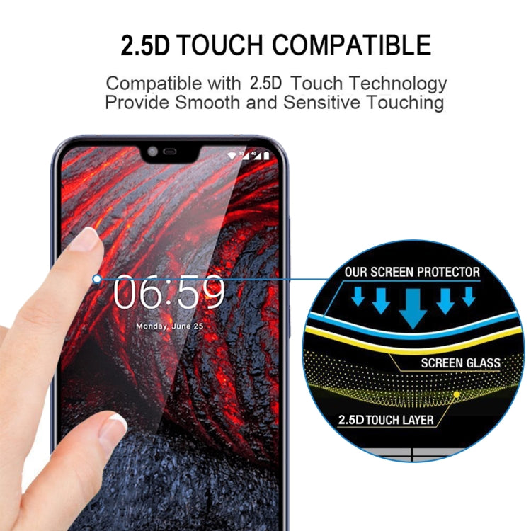 For Nokia X6 Full Glue Full Screen Tempered Glass Film