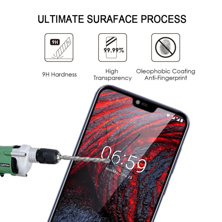 For Nokia X6 Full Glue Full Screen Tempered Glass Film