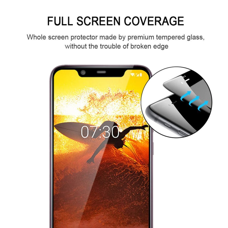 For Nokia X7 Full Glue Full Screen Tempered Glass Film