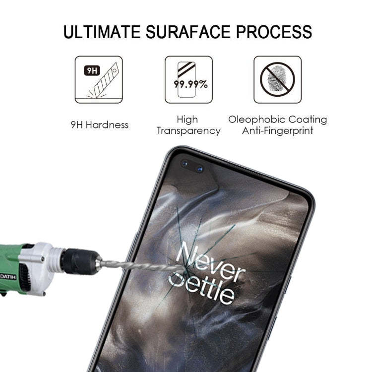 For OnePlus Nord Full Glue Full Screen Tempered Glass Film