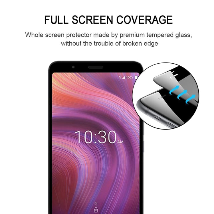 For Alcatel 3V (2019) Full Glue Full Screen Tempered Glass Film