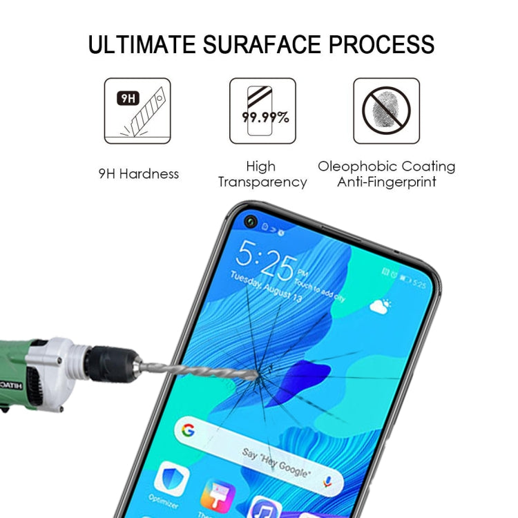 For Huawei Nova 5T Full Glue Full Screen Tempered Glass Film