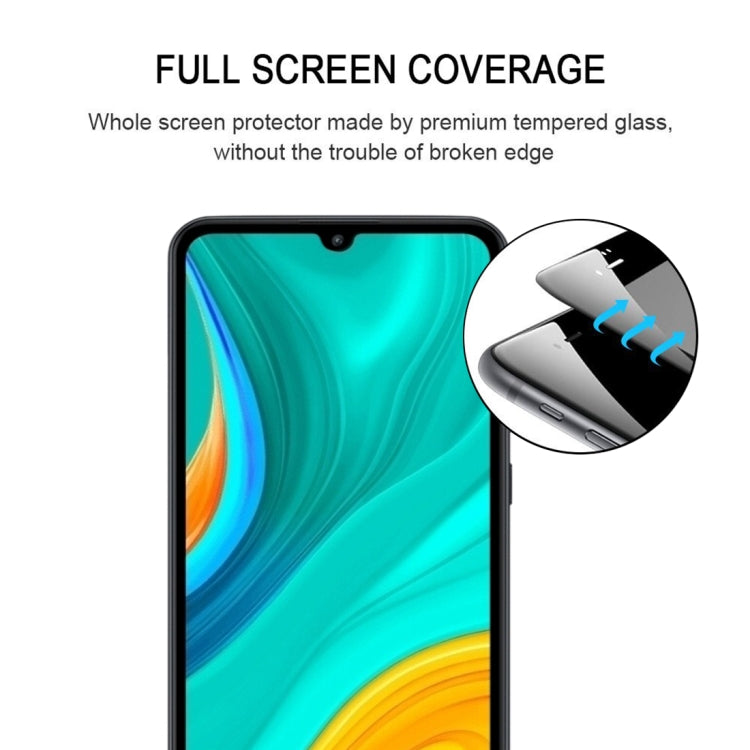 For Huawei Enjoy 10e Full Glue Full Screen Tempered Glass Film