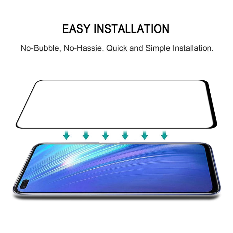 For OPPO Realme X50T Full Glue Full Screen Tempered Glass Film