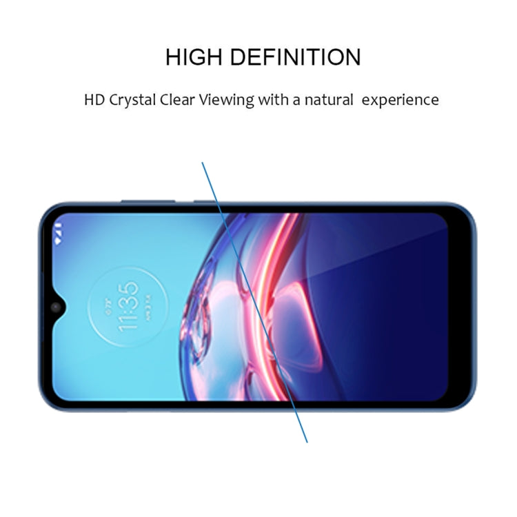 For Motorola Moto E7 25 PCS Full Glue Full Screen Tempered Glass Film