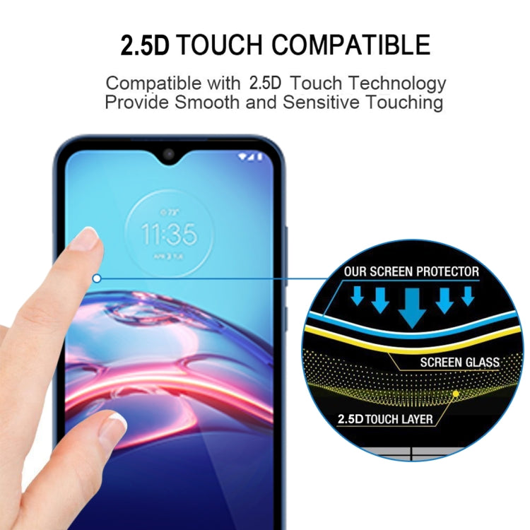 For Motorola Moto E7 25 PCS Full Glue Full Screen Tempered Glass Film
