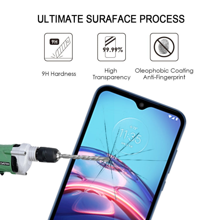 For Motorola Moto E7 25 PCS Full Glue Full Screen Tempered Glass Film