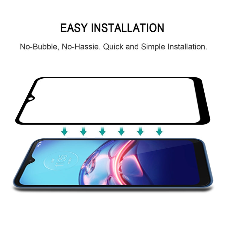 For Motorola Moto E7 25 PCS Full Glue Full Screen Tempered Glass Film