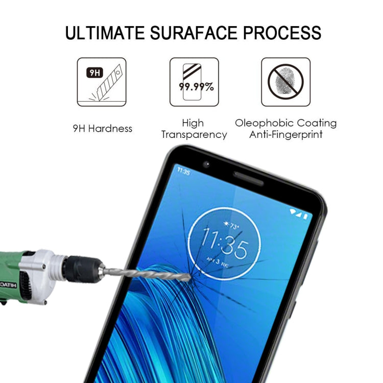 For Motorola Moto E6 25 PCS Full Glue Full Screen Tempered Glass Film