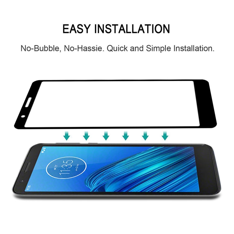 For Motorola Moto E6 25 PCS Full Glue Full Screen Tempered Glass Film