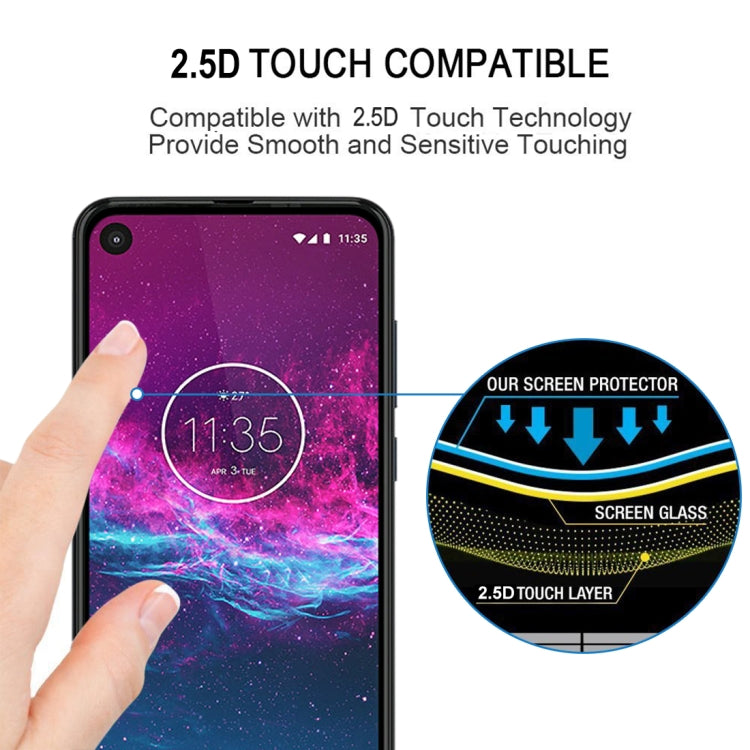 For Motorola One Action 25 PCS Full Glue Full Screen Tempered Glass Film