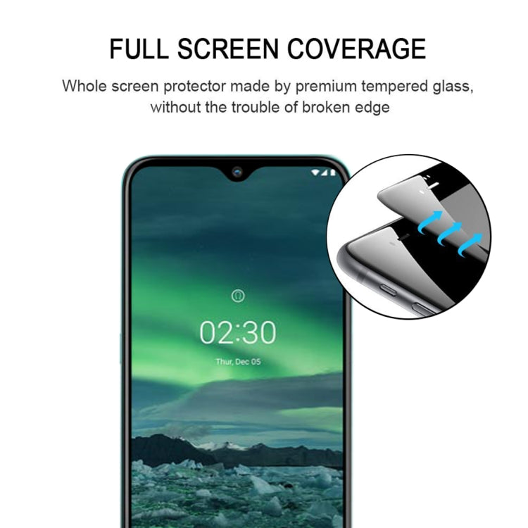 For Nokia 2.3 25 PCS Full Glue Full Screen Tempered Glass Film