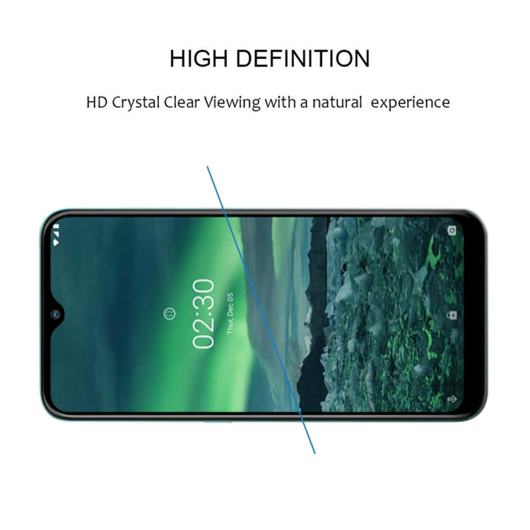 For Nokia 2.3 25 PCS Full Glue Full Screen Tempered Glass Film