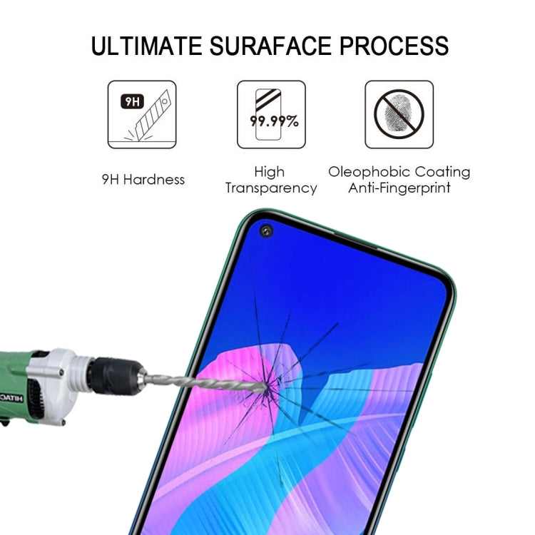 For Huawei P40 Lite E 25 PCS Full Glue Full Screen Tempered Glass Film