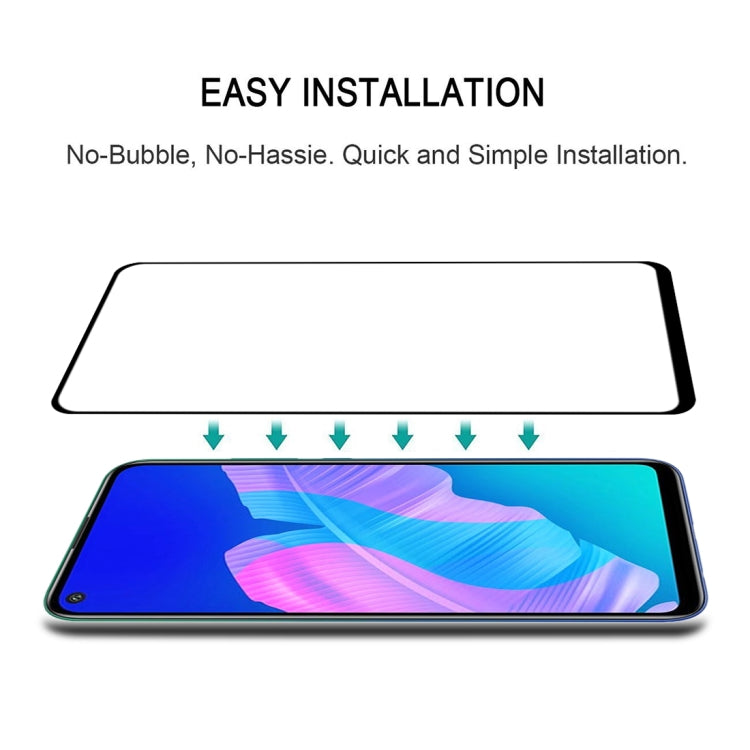 For Huawei P40 Lite E 25 PCS Full Glue Full Screen Tempered Glass Film